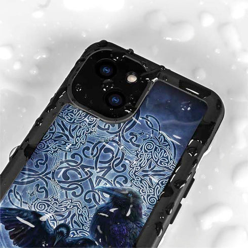 Celtic Raven by Brigid Ashwood iPhone 15 Waterproof Case